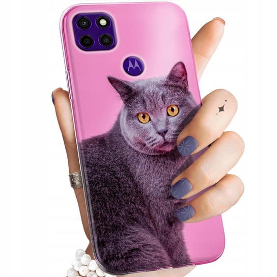 Etui Do Motorola Moto E7 Plus Wzory Koty Kotki Kociaki Obudowa Pokrowiec Motorola