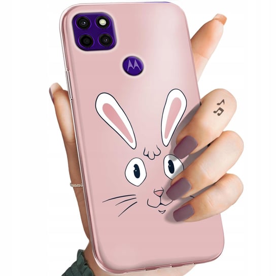 Etui Do Motorola Moto E7 Plus Wzory Królik Zając Bunny Obudowa Pokrowiec Motorola