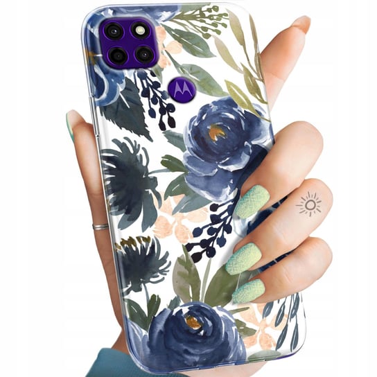 Etui Do Motorola Moto E7 Plus Wzory Kwiaty Kwieciste Flower Obudowa Case Motorola