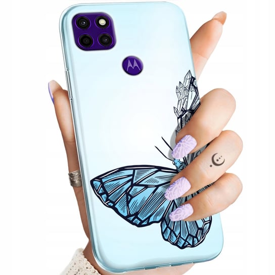 Etui Do Motorola Moto E7 Plus Wzory Motyle Butterfly Barwne Obudowa Case Motorola
