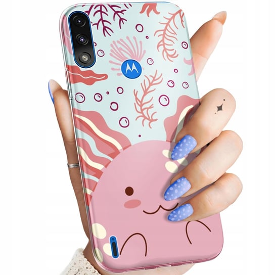 Etui Do Motorola Moto E7 Power Wzory Axolotl Aksolotl Z Aksolotlem Obudowa Motorola