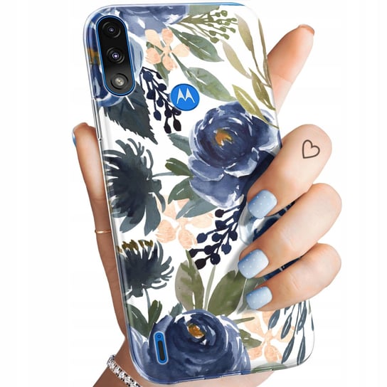 Etui Do Motorola Moto E7 Power Wzory Kwiaty Kwieciste Flower Obudowa Case Motorola