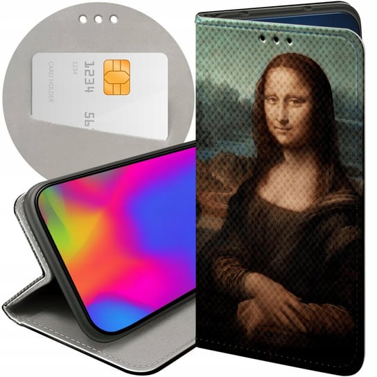 ETUI DO MOTOROLA MOTO E7 POWER WZORY LEONARDO DA VINCI MONA ŁASICZKA CASE Motorola