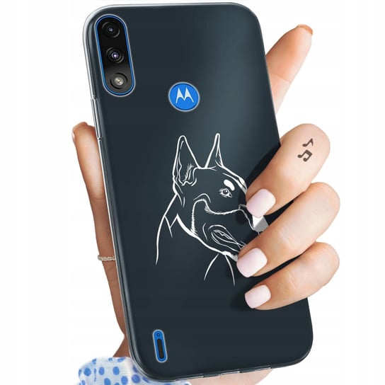 Etui Do Motorola Moto E7 Power Wzory Męskie Facet Wąsy Obudowa Pokrowiec Motorola