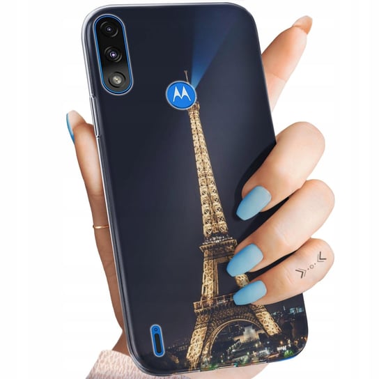Etui Do Motorola Moto E7 Power Wzory Paryż Francja Eiffel Obudowa Pokrowiec Motorola