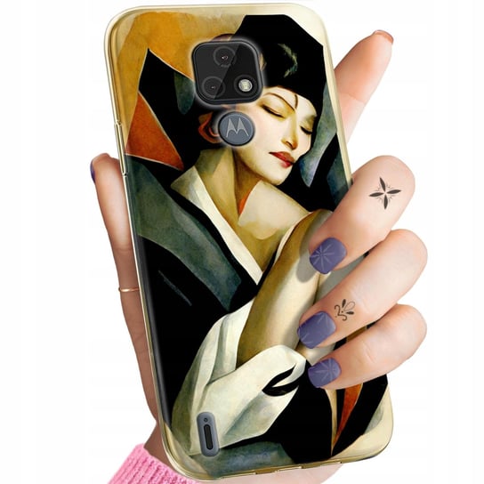 Etui Do Motorola Moto E7 Wzory Art Deco Łempicka Tamara Barbier Obudowa Motorola