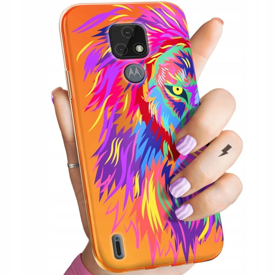 Etui Do Motorola Moto E7 Wzory Neonowe Neon Jaskrawe Obudowa Pokrowiec Case Motorola