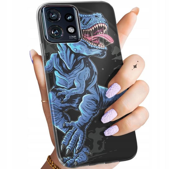 Etui Do Motorola Moto Edge 40 Wzory Dinozaury Reptilia Prehistoryczne Case Motorola