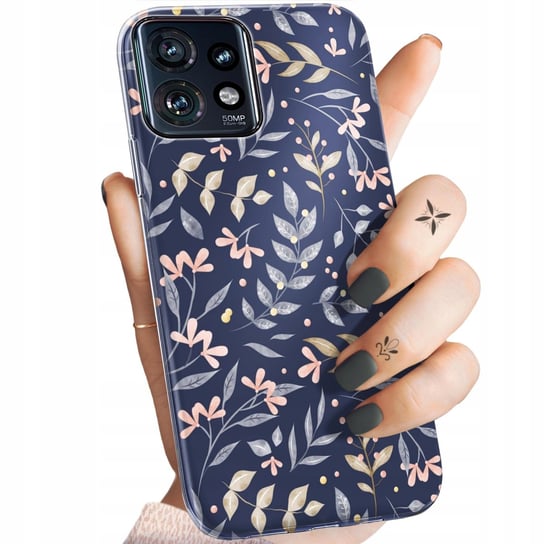 Etui Do Motorola Moto Edge 40 Wzory Floral Botanika Bukiety Obudowa Case Hello Case