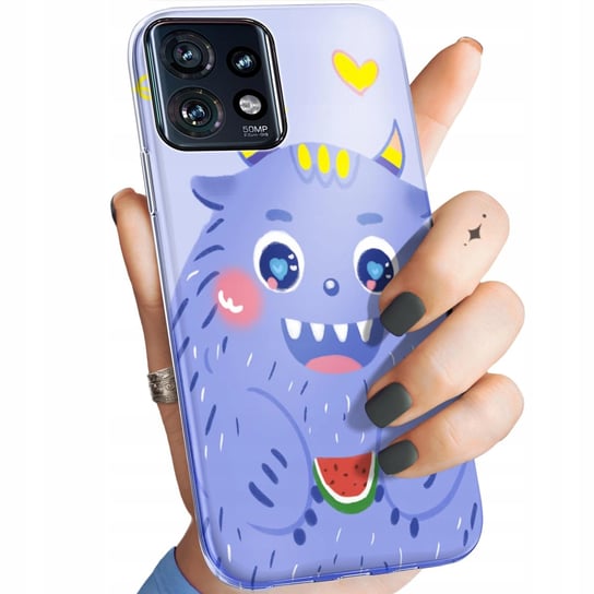 ETUI DO MOTOROLA MOTO EDGE 40 WZORY POTWORY POTWÓR MONSTER OBUDOWA CASE Motorola