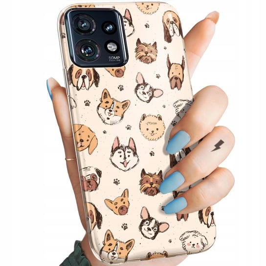 Etui Do Motorola Moto Edge 40 Wzory Psy Pieski Pisiaki Obudowa Pokrowiec Hello Case