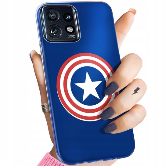 ETUI DO MOTOROLA MOTO EDGE 40 WZORY USA AMERYKA STANY OBUDOWA POKROWIEC Motorola