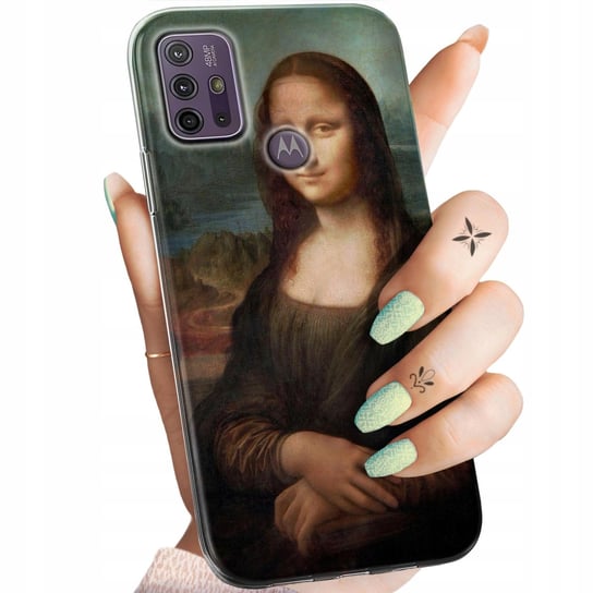 Etui Do Motorola Moto G10 Wzory Leonardo Da Vinci Mona Łasiczka Obudowa Motorola