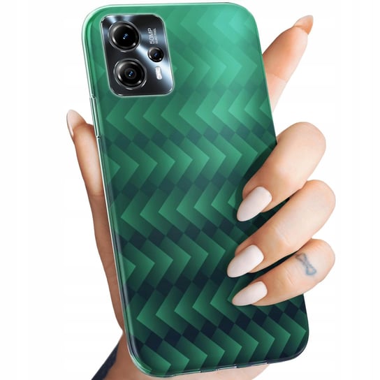 Etui Do Motorola Moto G13 / G23 Wzory Zielone Grassy Green Obudowa Case Motorola