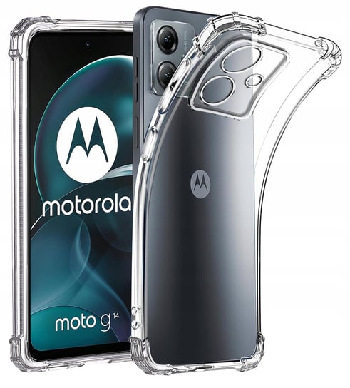 Etui Do Motorola Moto G14 Anti-Shock Pancerne Case + Szkło 9H Krainagsm