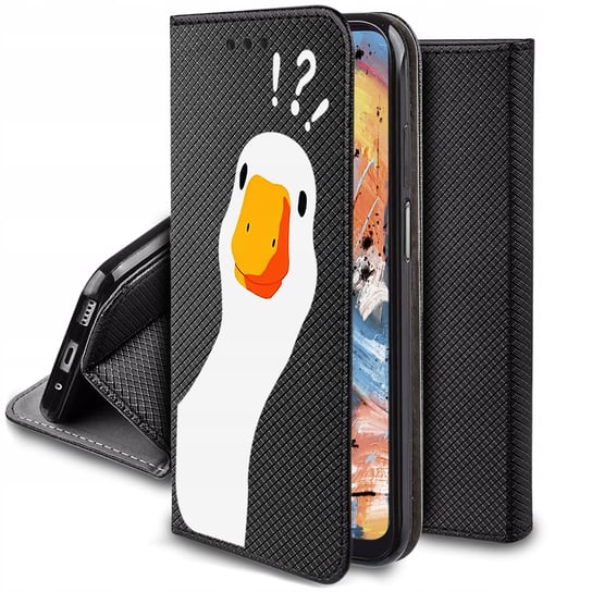 Etui do Motorola Moto G14 MAGNET WZORY CASE + SZKŁO 9H Krainagsm