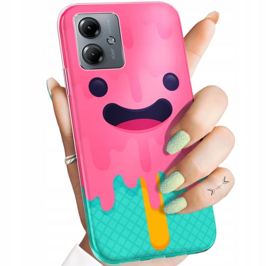 Etui Do Motorola Moto G14 Wzory Candy Cukierki Słodycze Słodkie Obudowa Motorola