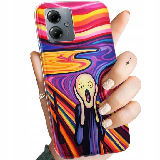 ETUI DO MOTOROLA MOTO G14 WZORY KRZYK MUNCH EDVARD SCREAM OBUDOWA POKROWIEC Motorola