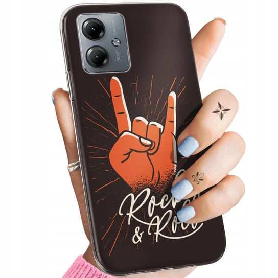 ETUI DO MOTOROLA MOTO G14 WZORY ROCKOWE ROCK ROCK AND ROLL GITARA PUNK CASE Motorola