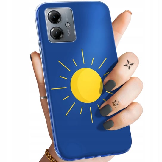 ETUI DO MOTOROLA MOTO G14 WZORY SŁOŃCE PLANETY SUN OBUDOWA POKROWIEC CASE Motorola