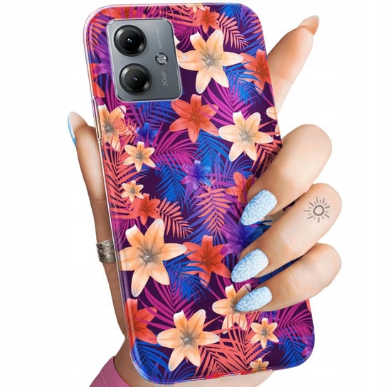 ETUI DO MOTOROLA MOTO G14 WZORY TROPIC TROPIKALNE TROPIKI EGZOTYKA OBUDOWA Motorola