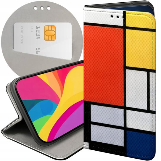 ETUI DO MOTOROLA MOTO G22 4G WZORY PIET MONDRAIN ABSTRAKCJA GEOMETRIA CASE Motorola