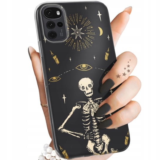 Etui Do Motorola Moto G22 Wzory Czaszka Szkielety Memento Mori Gotyk Case Motorola