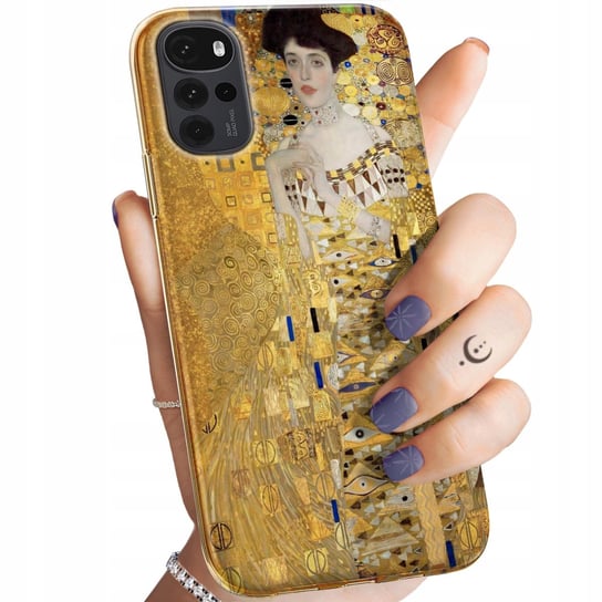 Etui Do Motorola Moto G22 Wzory Klimt Gustav Pocałunek Obudowa Pokrowiec Motorola