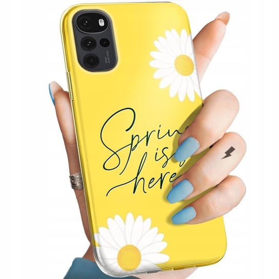 Etui Do Motorola Moto G22 Wzory Wiosna Wiosenne Spring Obudowa Pokrowiec Motorola