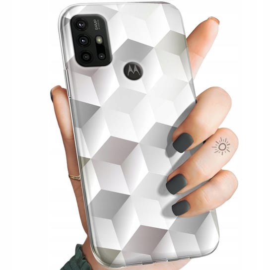 Etui Do Motorola Moto G30 Wzory 3D Geometryczne Iluzja Obudowa Pokrowiec Motorola