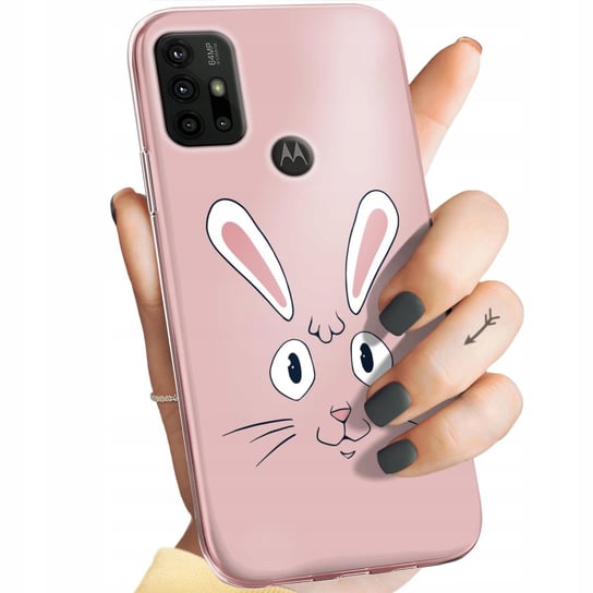 Etui Do Motorola Moto G30 Wzory Królik Zając Bunny Obudowa Pokrowiec Case Motorola