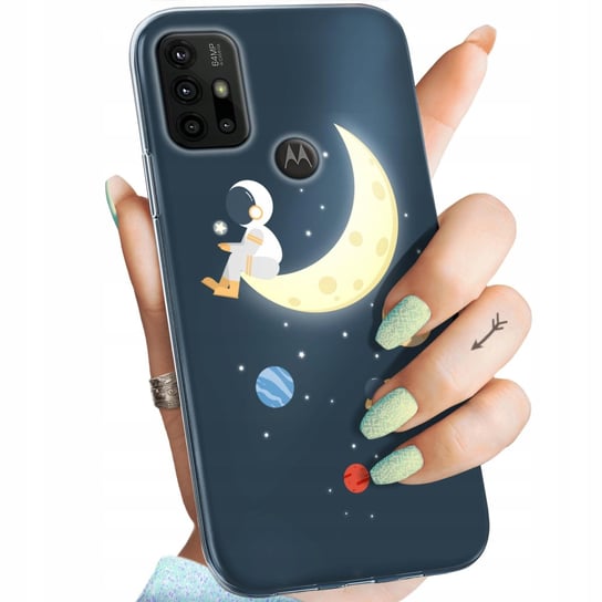 Etui Do Motorola Moto G30 Wzory Księżyc Gwiazdy Kosmos Planety Obudowa Case Motorola