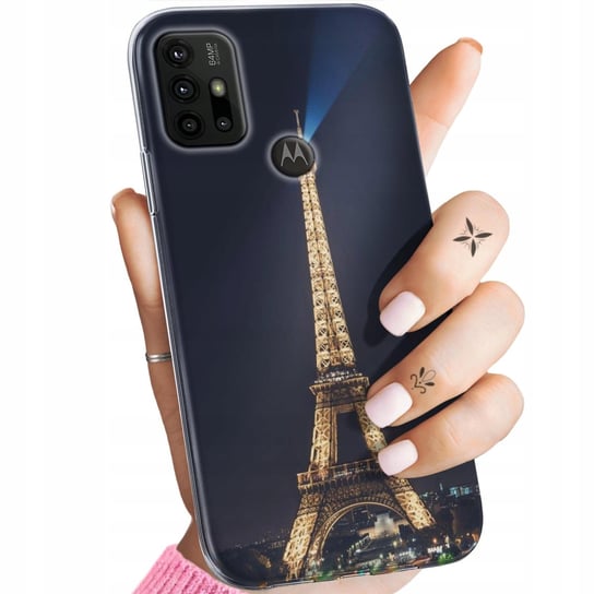Etui Do Motorola Moto G30 Wzory Paryż Francja Eiffel Obudowa Pokrowiec Case Motorola
