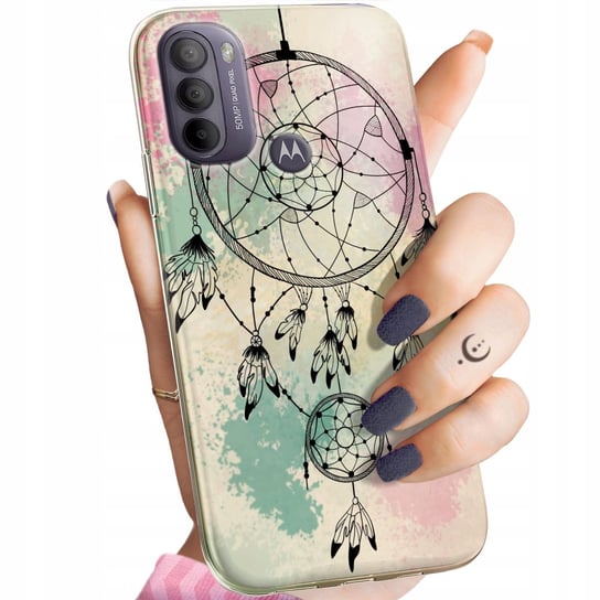 Etui Do Motorola Moto G31 Wzory Boho Łapacz Snów Pióra Obudowa Pokrowiec Motorola