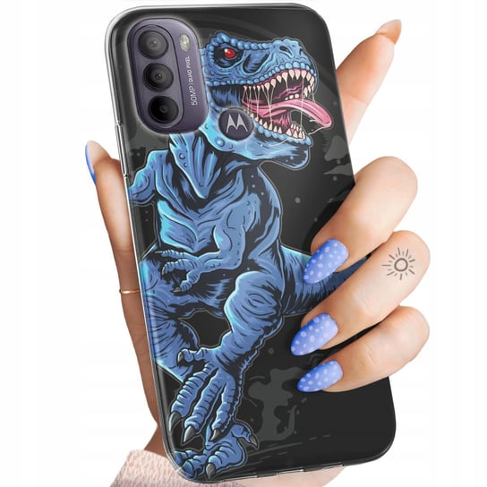 Etui Do Motorola Moto G31 Wzory Dinozaury Reptilia Prehistoryczne Obudowa Motorola