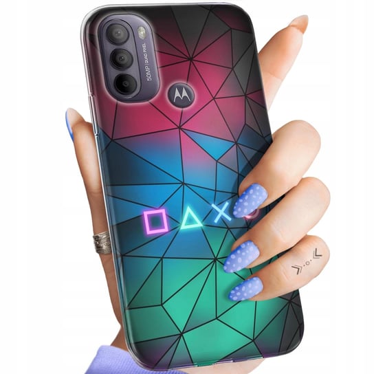 Etui Do Motorola Moto G31 Wzory Dla Gracza Gracz Gamer Game Over Obudowa Motorola