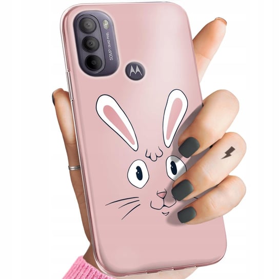 Etui Do Motorola Moto G31 Wzory Królik Zając Bunny Obudowa Pokrowiec Case Motorola