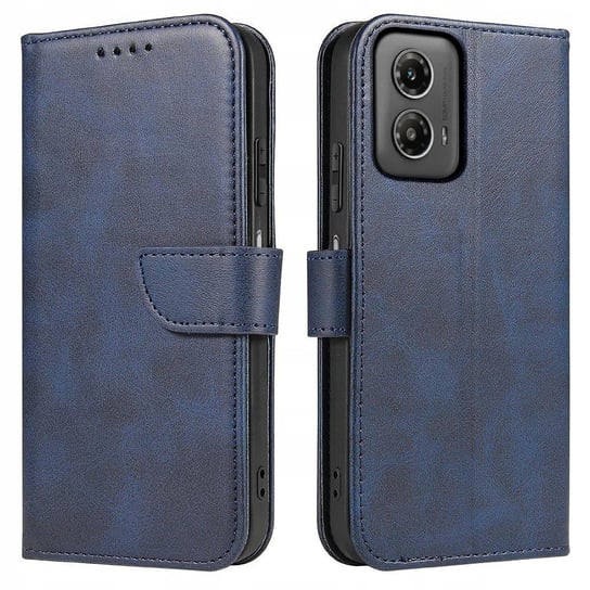 Etui do Motorola Moto G34 5G Skórzane PORTFEL SKIN CASE + Szkło 9H Krainagsm