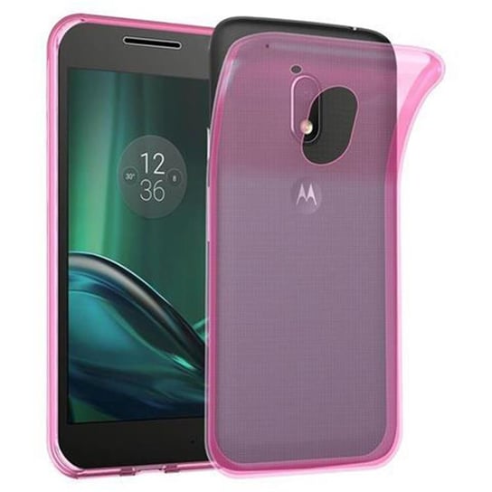 Etui Do Motorola MOTO G4 PLAY Pokrowiec w PRZEZROCZYSTY RÓŻOWY Obudowa Ochronny TPU Silikon Case Cover Cadorabo Cadorabo