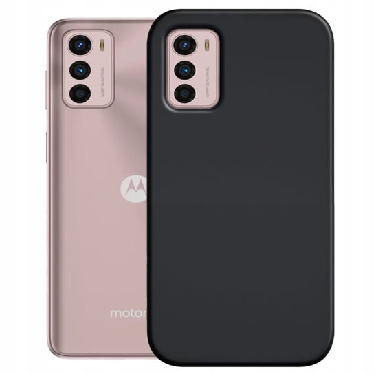 Etui Do Motorola Moto G42 Gumowe Obudowa Czarne Matowe Silikon Pokrowiec Motorola