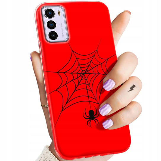 Etui Do Motorola Moto G42 Wzory Pająk Spider Pajęczyna Obudowa Pokrowiec Motorola