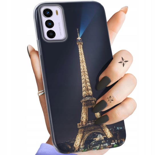 Etui Do Motorola Moto G42 Wzory Paryż Francja Eiffel Obudowa Pokrowiec Case Motorola