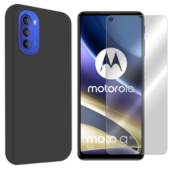 Etui Do Motorola Moto G51 5G Case Velvet +Szkło 9H TWARDOWSKY