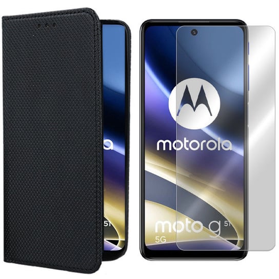 Etui Do Motorola Moto G51 5G Magnet + Szkło 9H VegaCom
