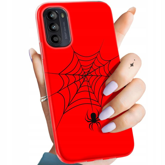 Etui Do Motorola Moto G52 Wzory Pająk Spider Pajęczyna Obudowa Pokrowiec Motorola