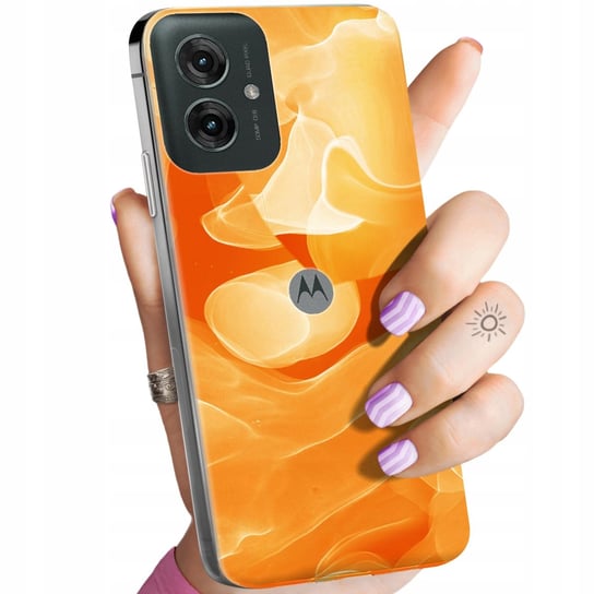 Etui Do Motorola Moto G55 5G Wzory Pomarańczowe Pomarańcze Orange Obudowa Hello Case