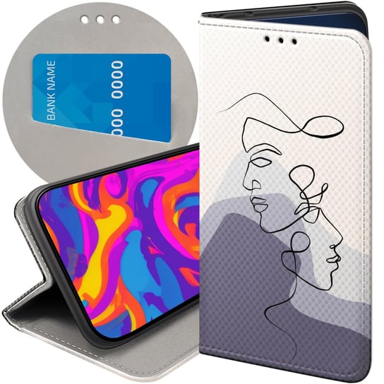 ETUI DO MOTOROLA MOTO G6 PLAY WZORY CONTINUOUS LINE-ART KRESKA LINIE CASE Motorola