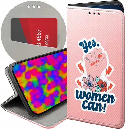 ETUI DO MOTOROLA MOTO G6 PLAY WZORY SIŁA KOBIET GIRL POWER FEMINIZM FUTERAŁ Motorola