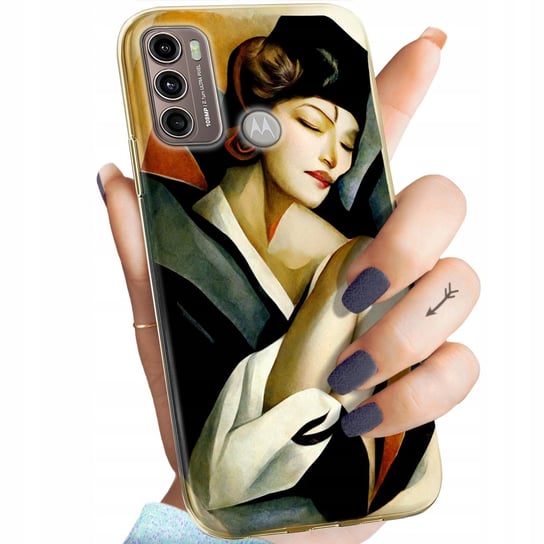 Etui Do Motorola Moto G60 Wzory Art Deco Łempicka Tamara Barbier Obudowa Motorola