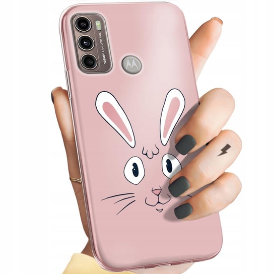 Etui Do Motorola Moto G60 Wzory Królik Zając Bunny Obudowa Pokrowiec Case Motorola